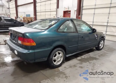 1996 Honda Civic Ex из США, поврежденный, VIN 1HGEJ8147TL031396